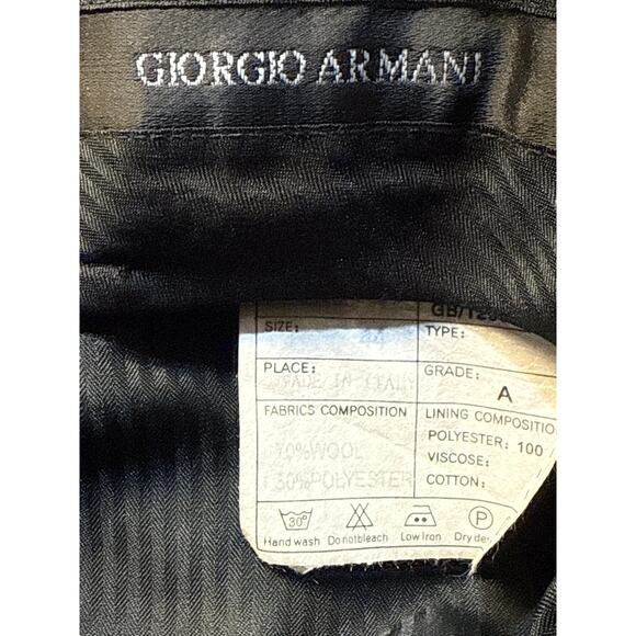 GIORGIO ARMANI TROUSER PANTS - navy size 44 X 28) - Picture 5 of 6